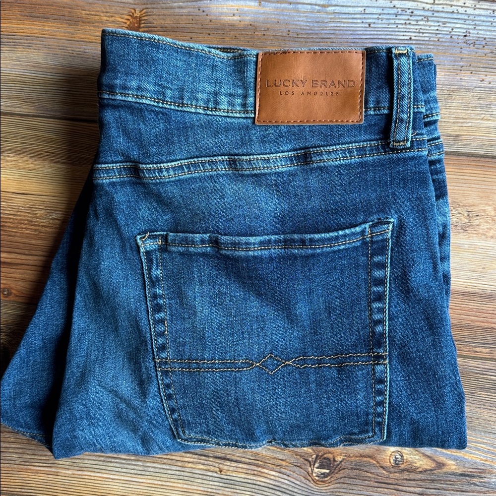 Lucky Brand 412 Athletic Slim Jeans 38x32 Men’s Medium Wash Stretch Denim